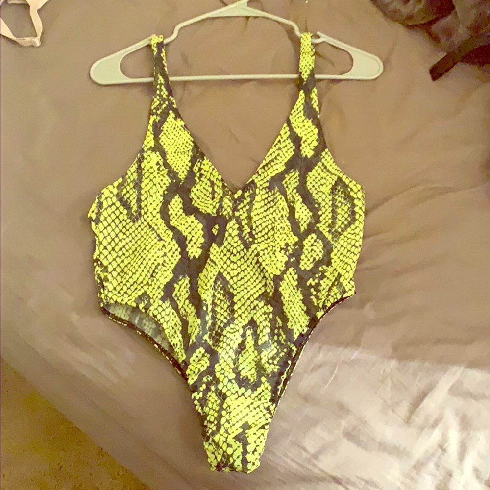 Fashion Nova Neon Bodysuit